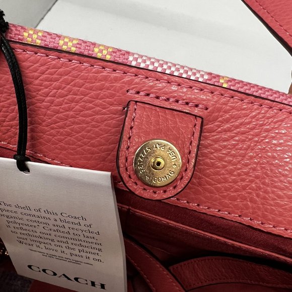 Coach Dempsey Carryall With Garden Plaid Print And Coach Patch Coach c8201 - Picture 6 of 11